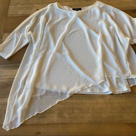Atelier 29 White Asymmetrical Blouse - M - Picture 4 of 6